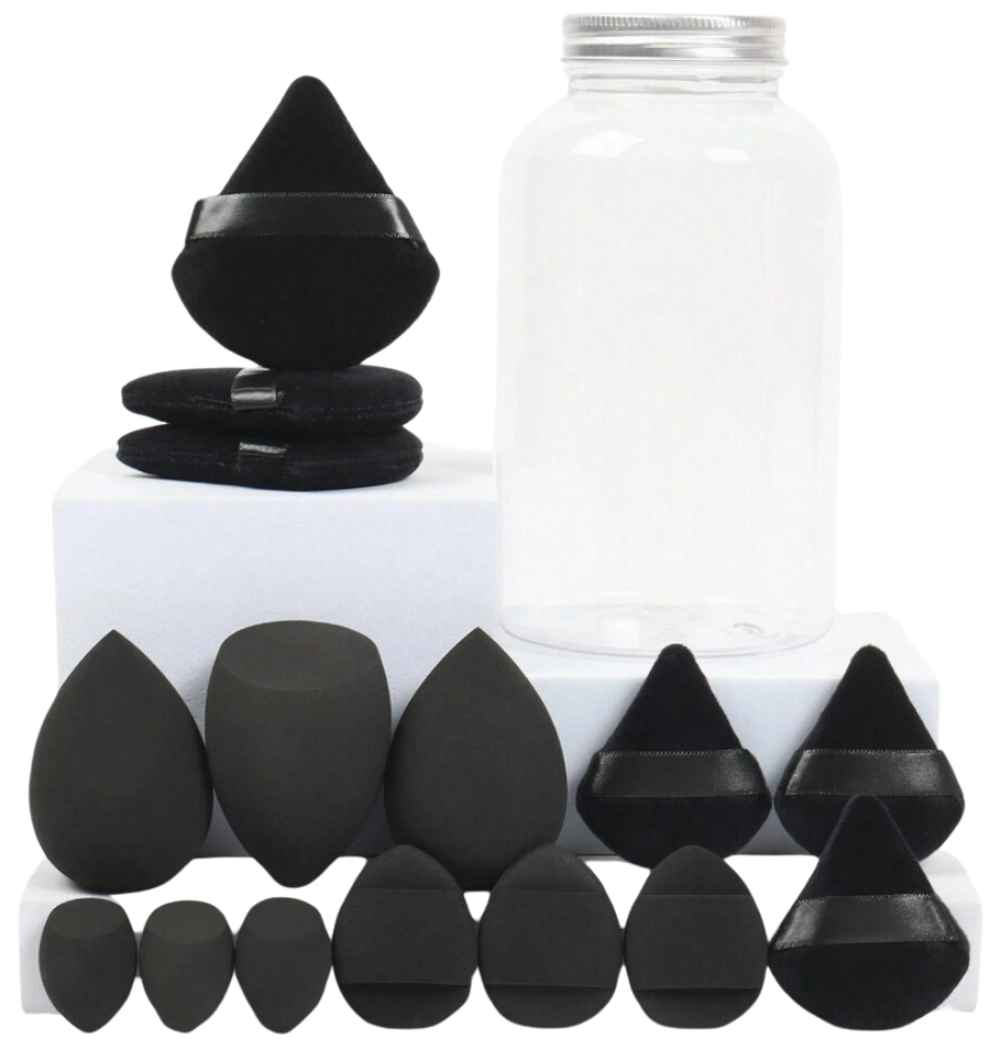 Grima sūklīšu komplekts B12, melns