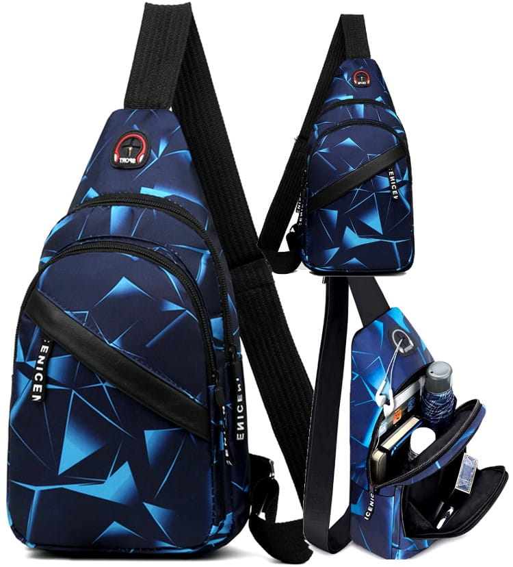 Maza vīriešu mugursoma R10, zila R286