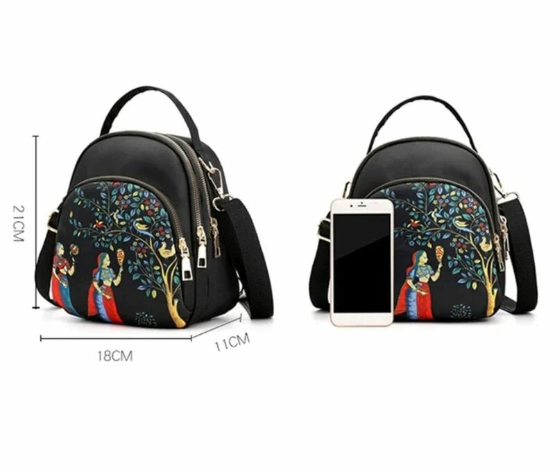 Maza sieviešu mugursoma G6, melna