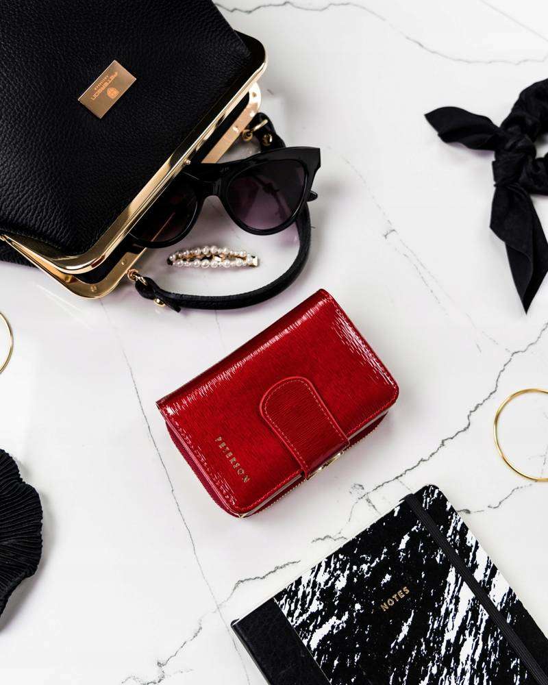 Maza sieviešu maks Peterson S14, sarkans D1919