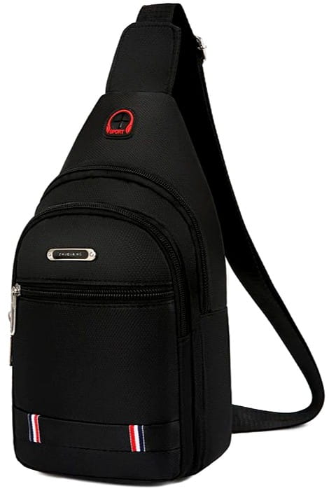 Maza sporta mugursoma, soma vīriešiem T107, melna R275