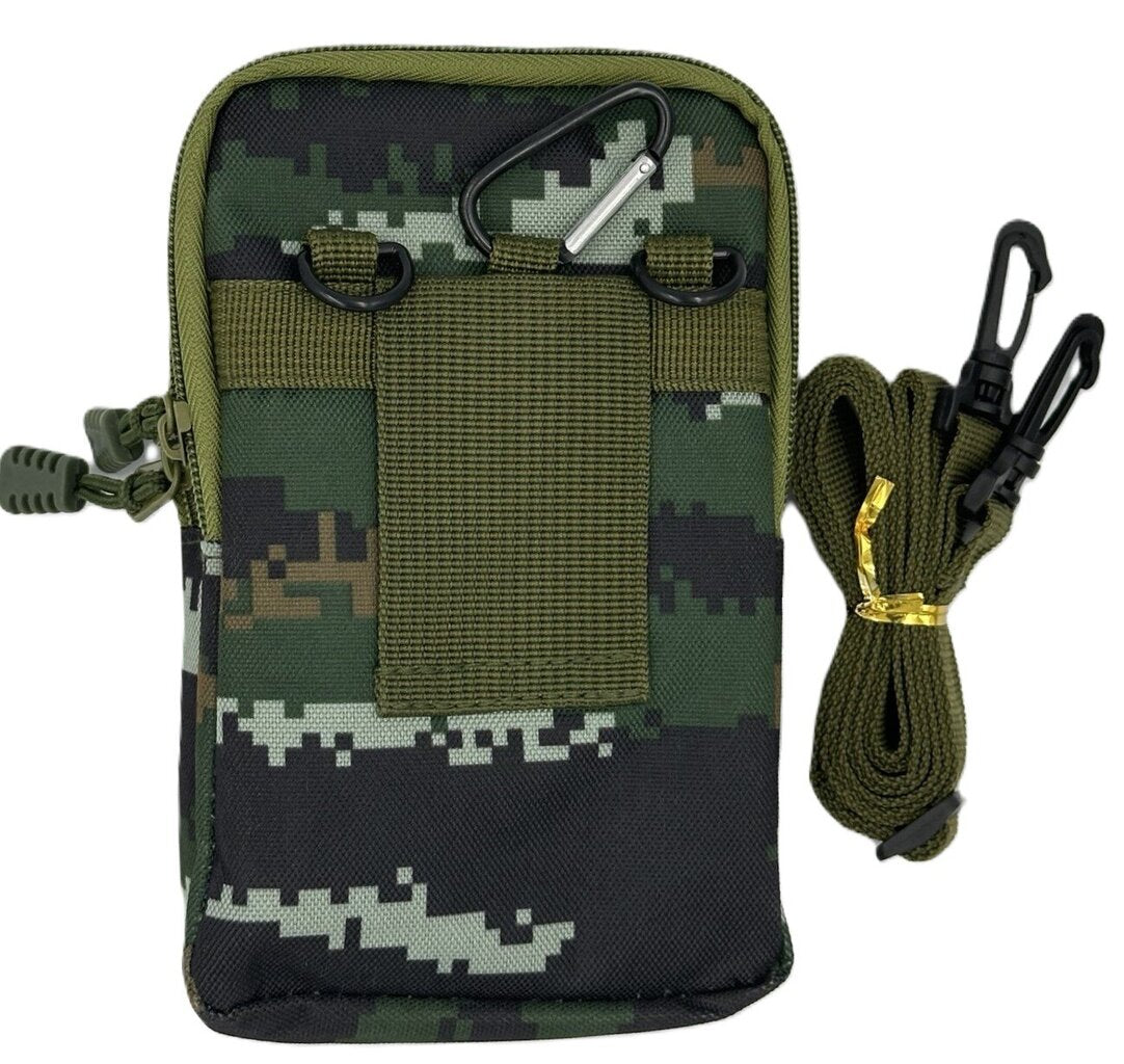 Maza taktiskā soma, vīriešu rokassoma Camo D1, tumši zaļa