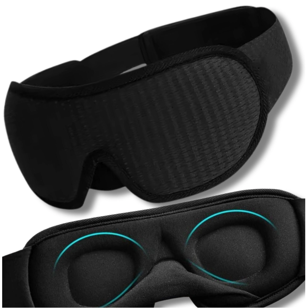 Miega acu maska H2, melna