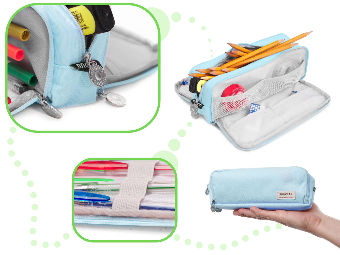 Skolas penālis 3 vienā, zils