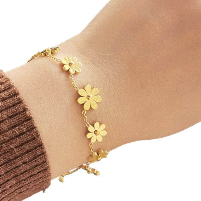 Sieviešu rokassprādze A75, zelta krāsā