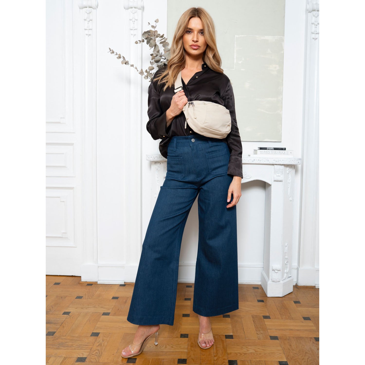 Sieviešu jostas soma, bēša, poliesters R550