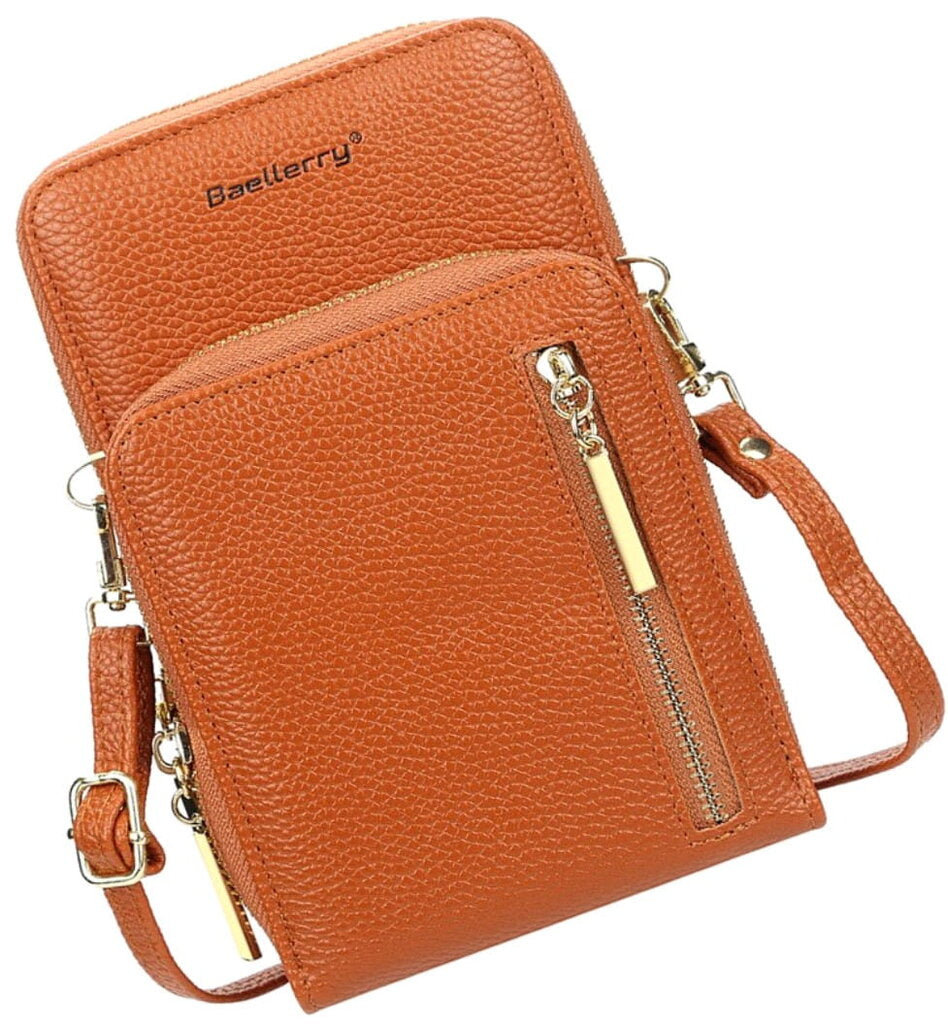 Sieviešu maza rokassoma T14, brūna R547