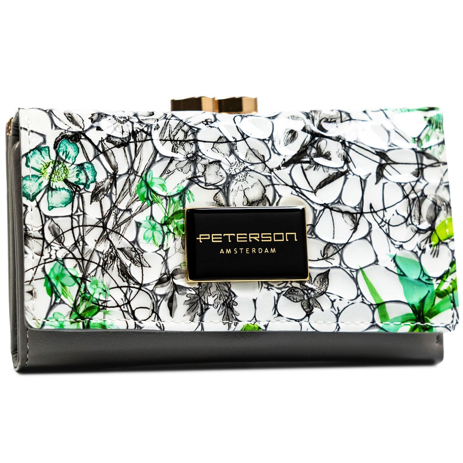 Sieviešu ādas maks ar RFID identifikāciju, daudzkrāsains D1812