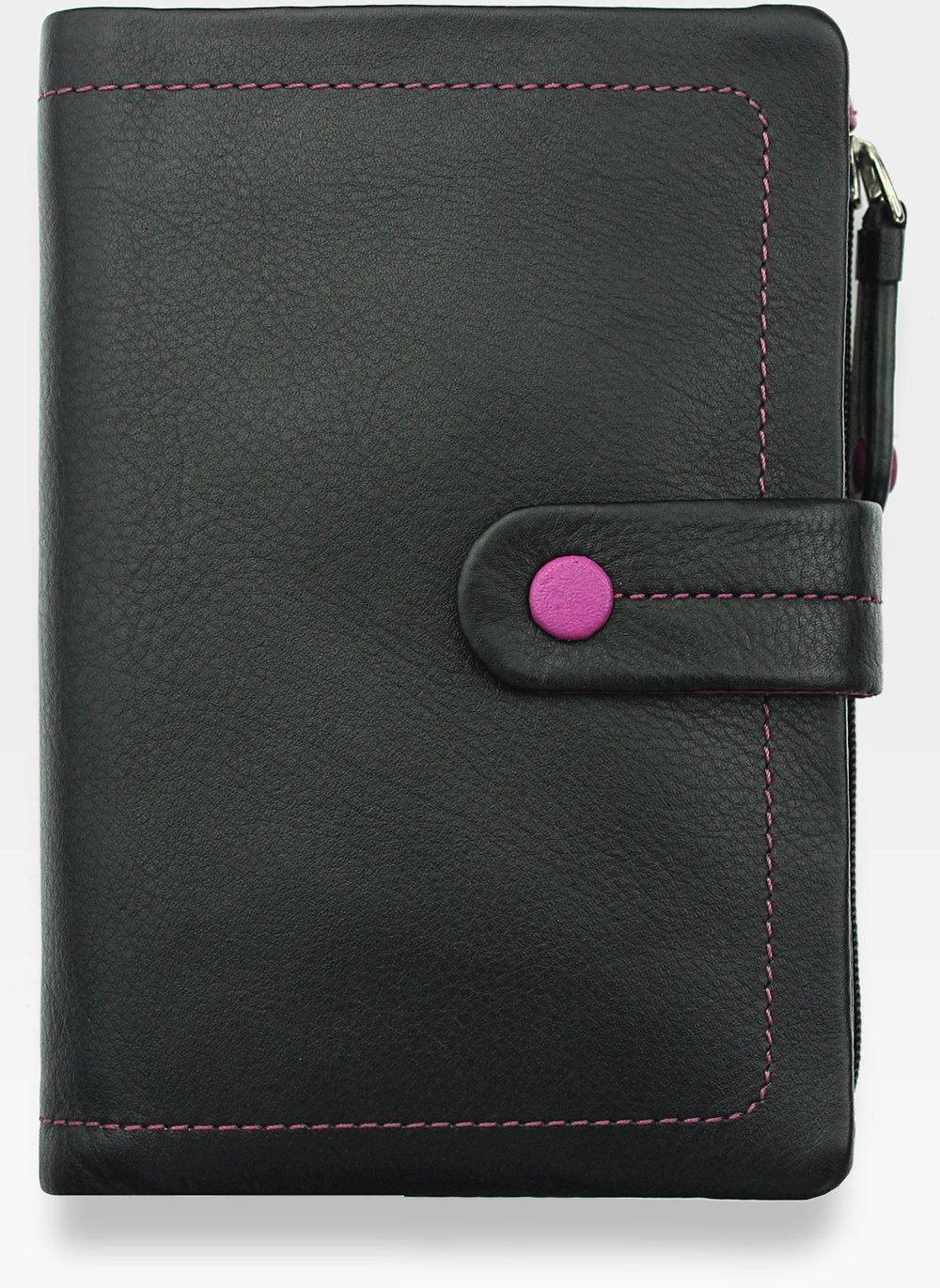 Sieviešu ādas maks Visconti M87, melns D1845