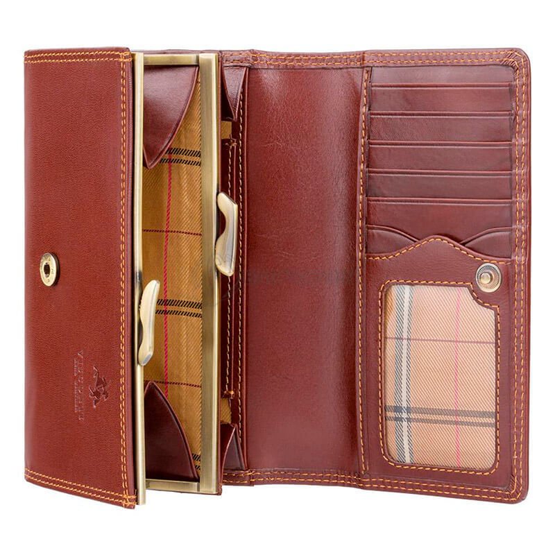 Sieviešu ādas maks Visconti MZ12 brūns D1840