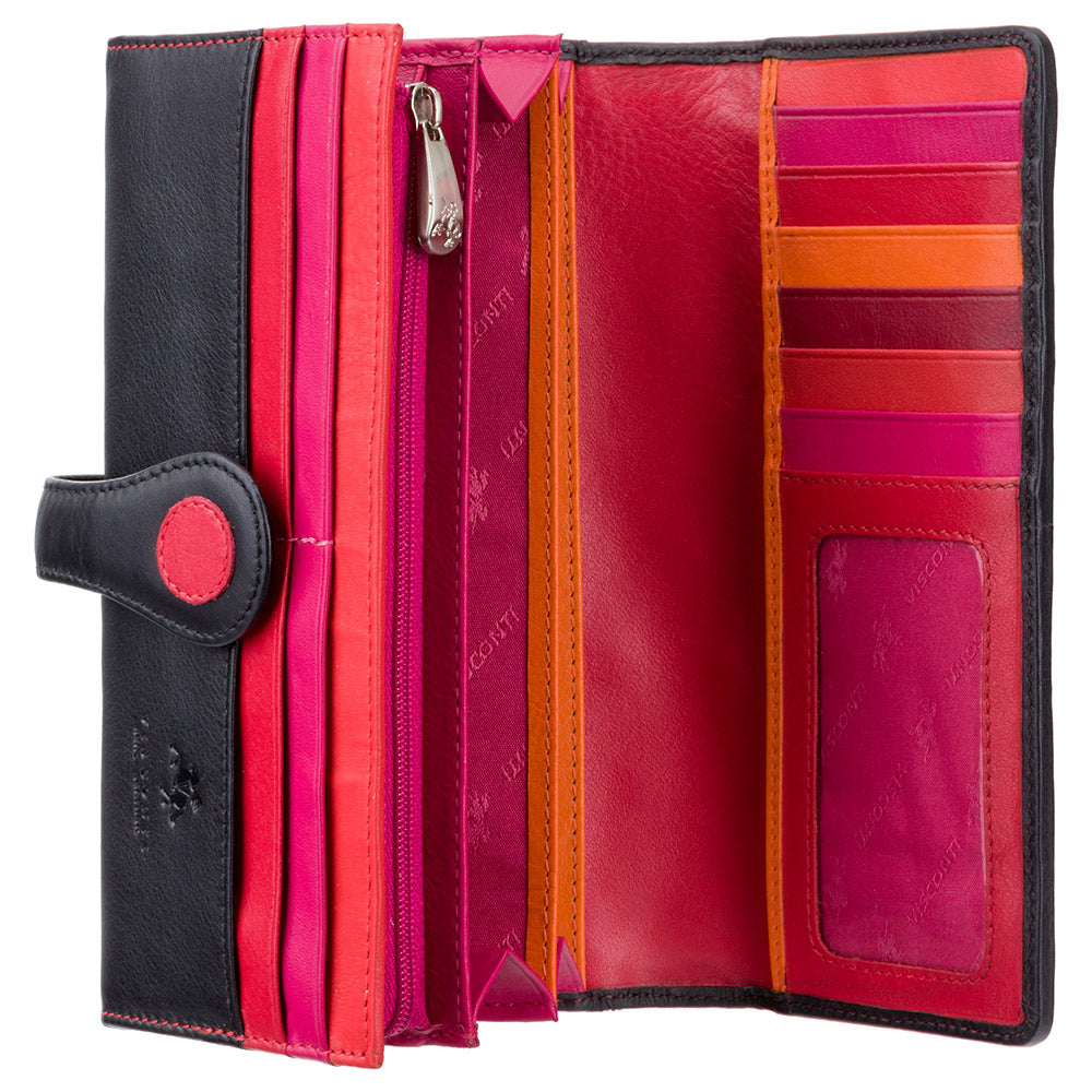 Sieviešu ādas maks Visconti P2 Berry D1837