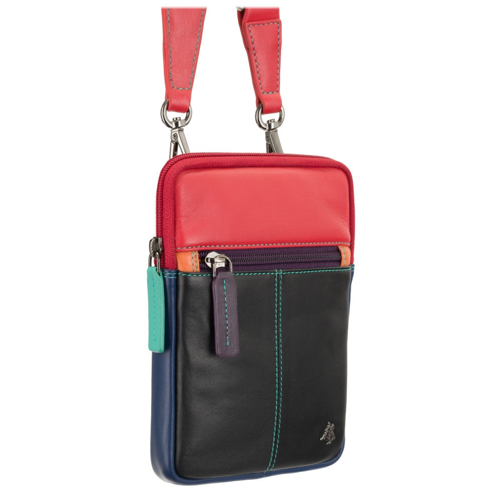 Sieviešu ādas rokassoma, Visconti S-10, rozā-melna
R543