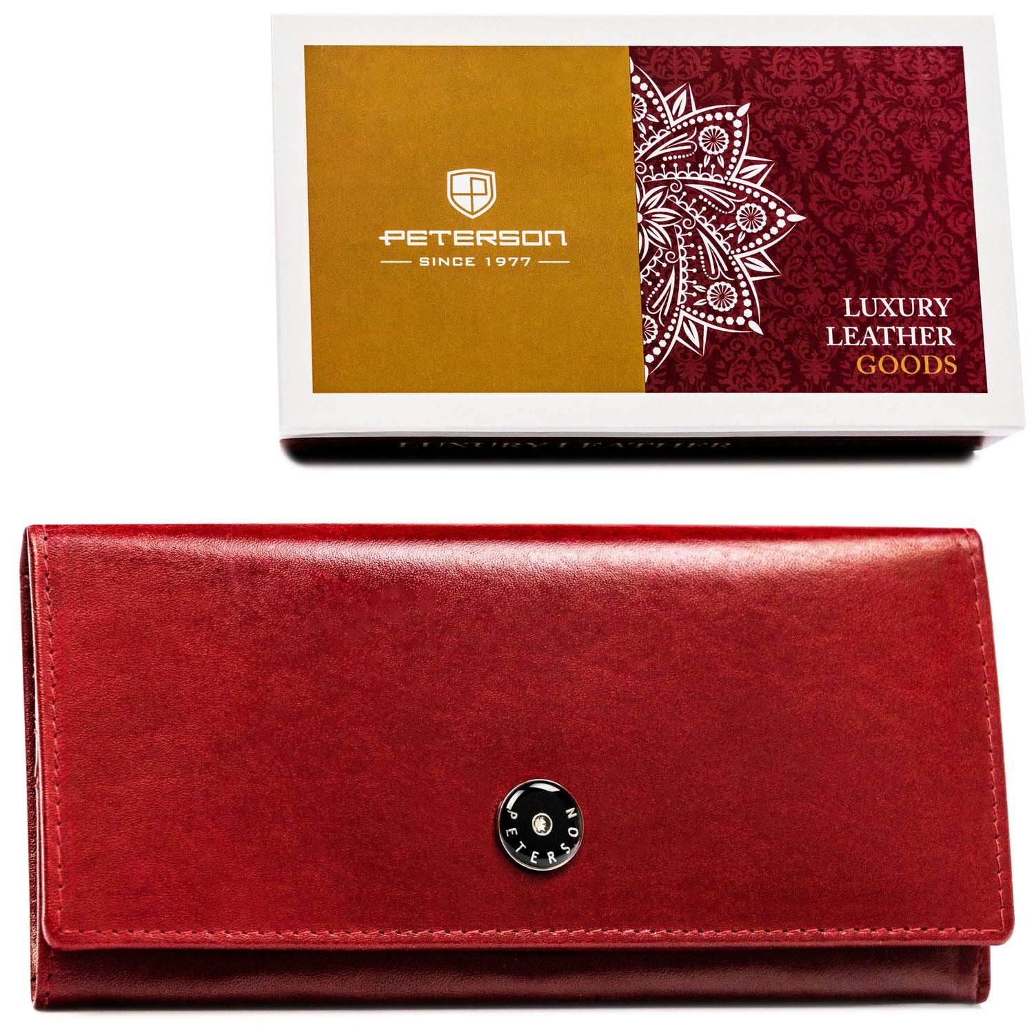 Sieviešu maks, sarkans, ādas D1627