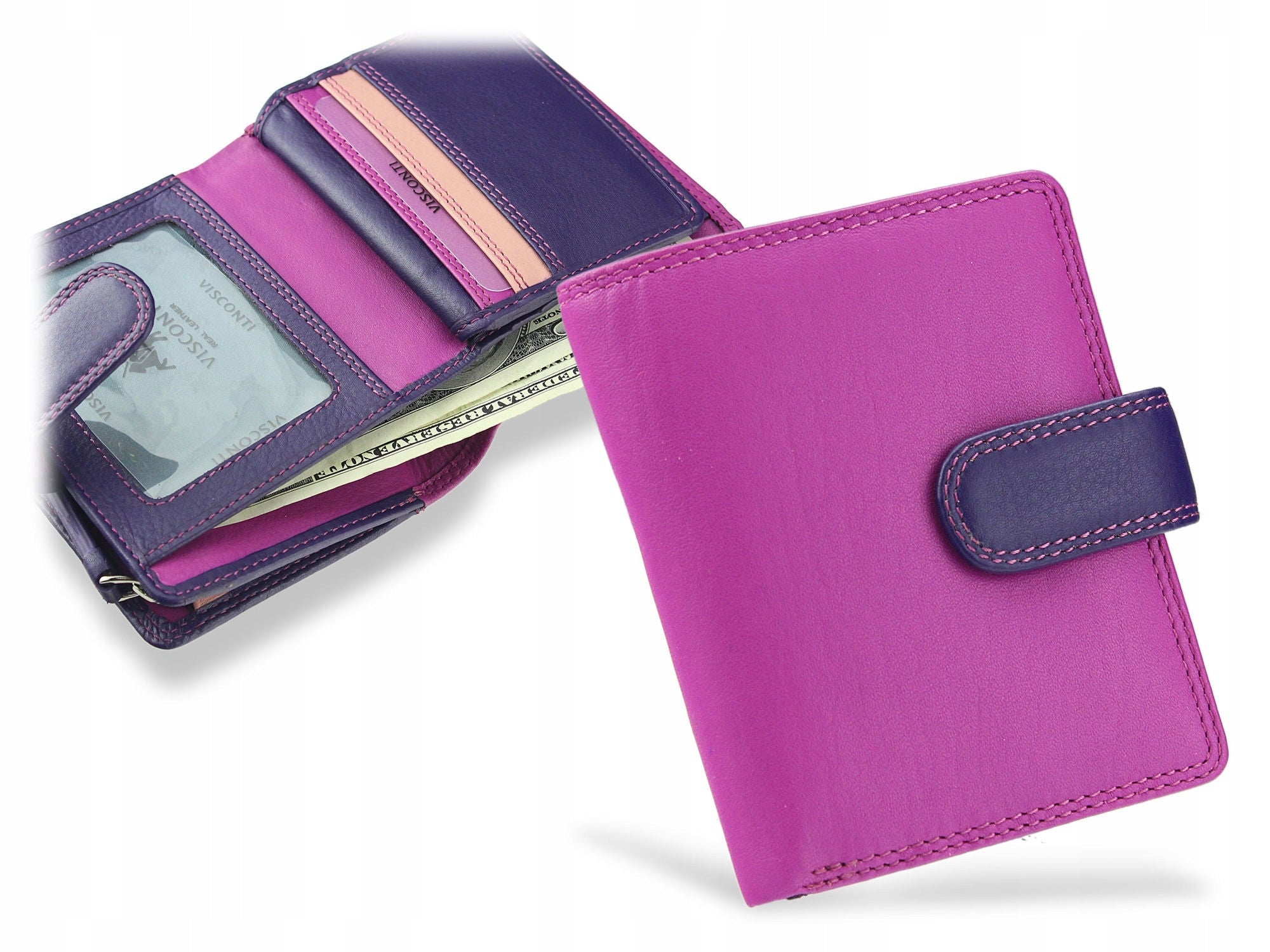 Sieviešu maks Visconti RB40, rozā D1652