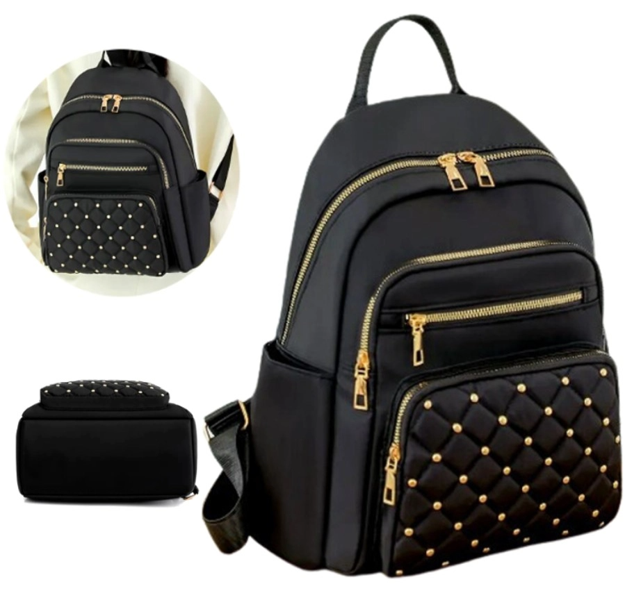 Sieviešu ūdensnecaurlaidīga mugursoma, melna