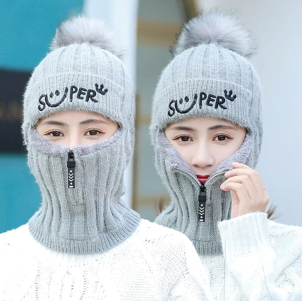 Sieviešu ziemas cepure AF119 pelēka