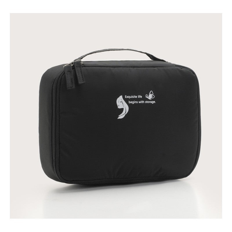 Sieviešu kosmētikas somiņa, melna K16