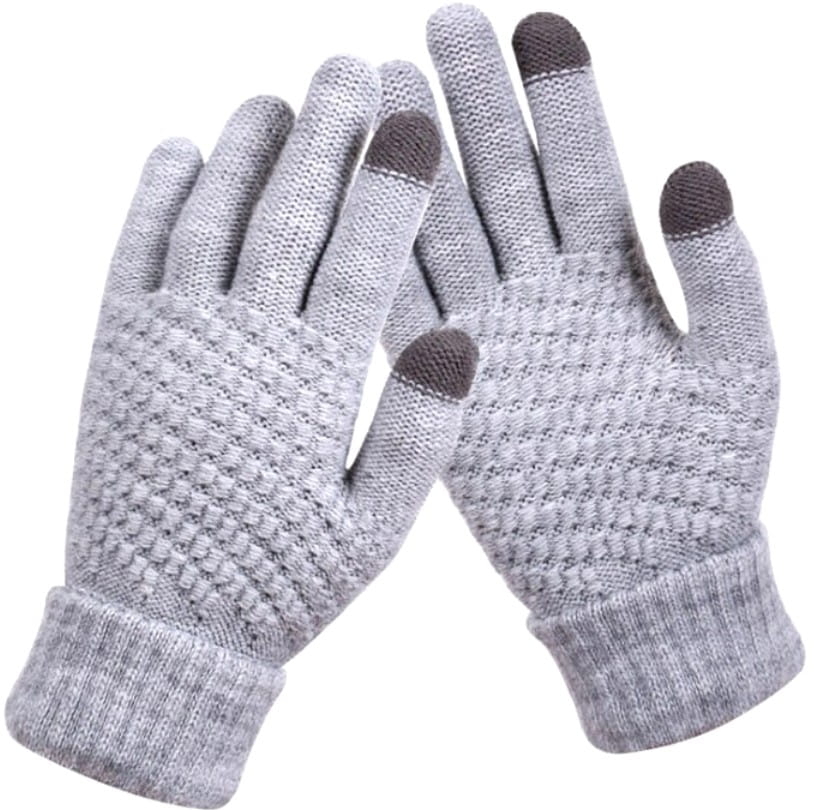 Sieviešu ziemas cimdi K91, pelēki