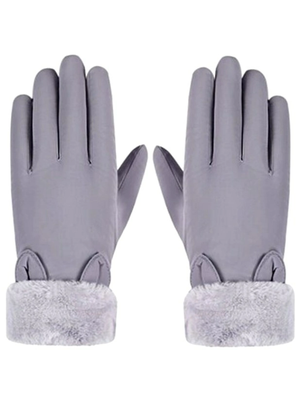 Sieviešu ziemas cimdi R78, pelēki