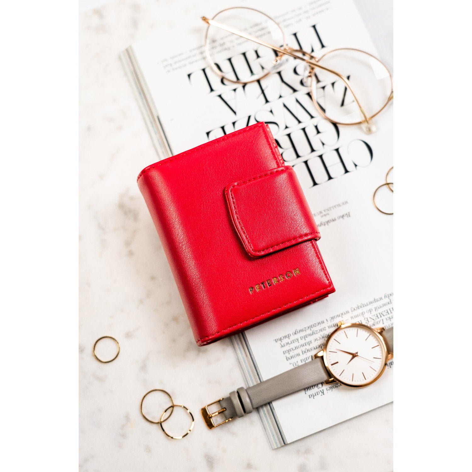 Īstas ādas sieviešu maks Peterson L113 D1602