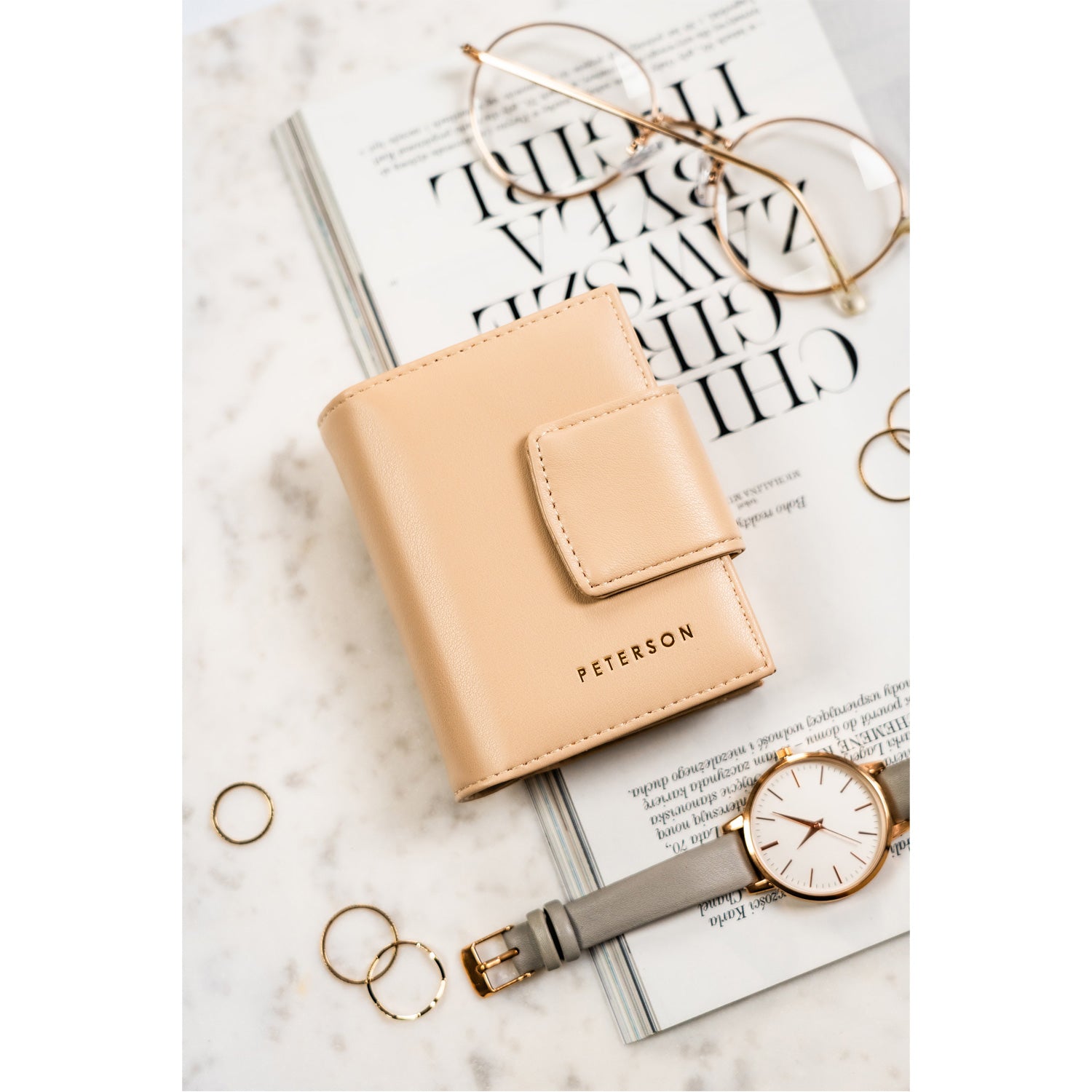 Īstas ādas sieviešu maks Peterson L115 D1600