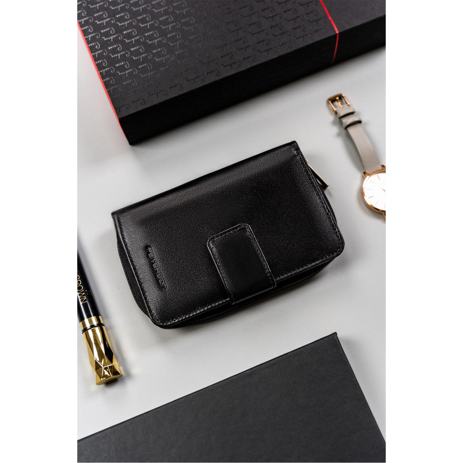 Īstas ādas sieviešu maks Peterson L124 D1590