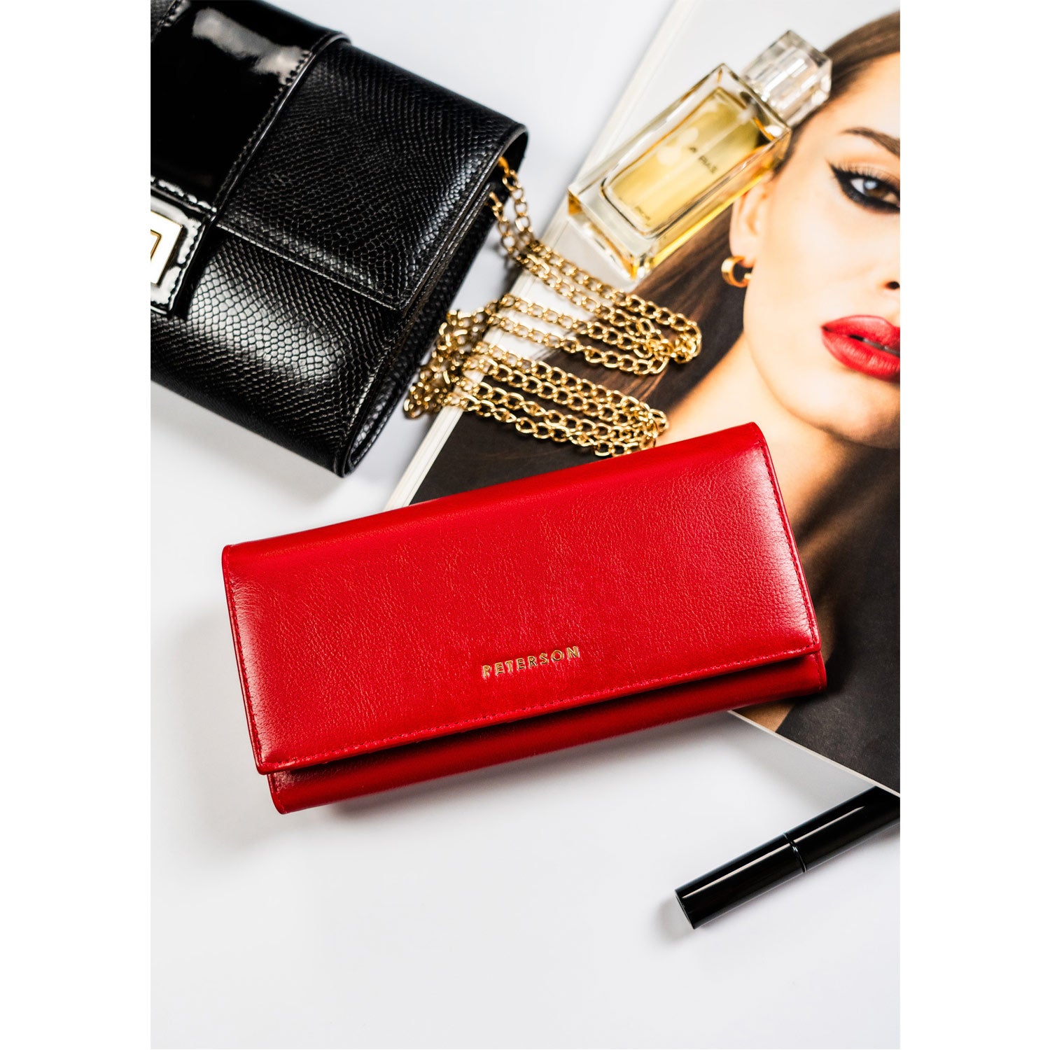 Īstas ādas sieviešu maks Peterson L133 D1580