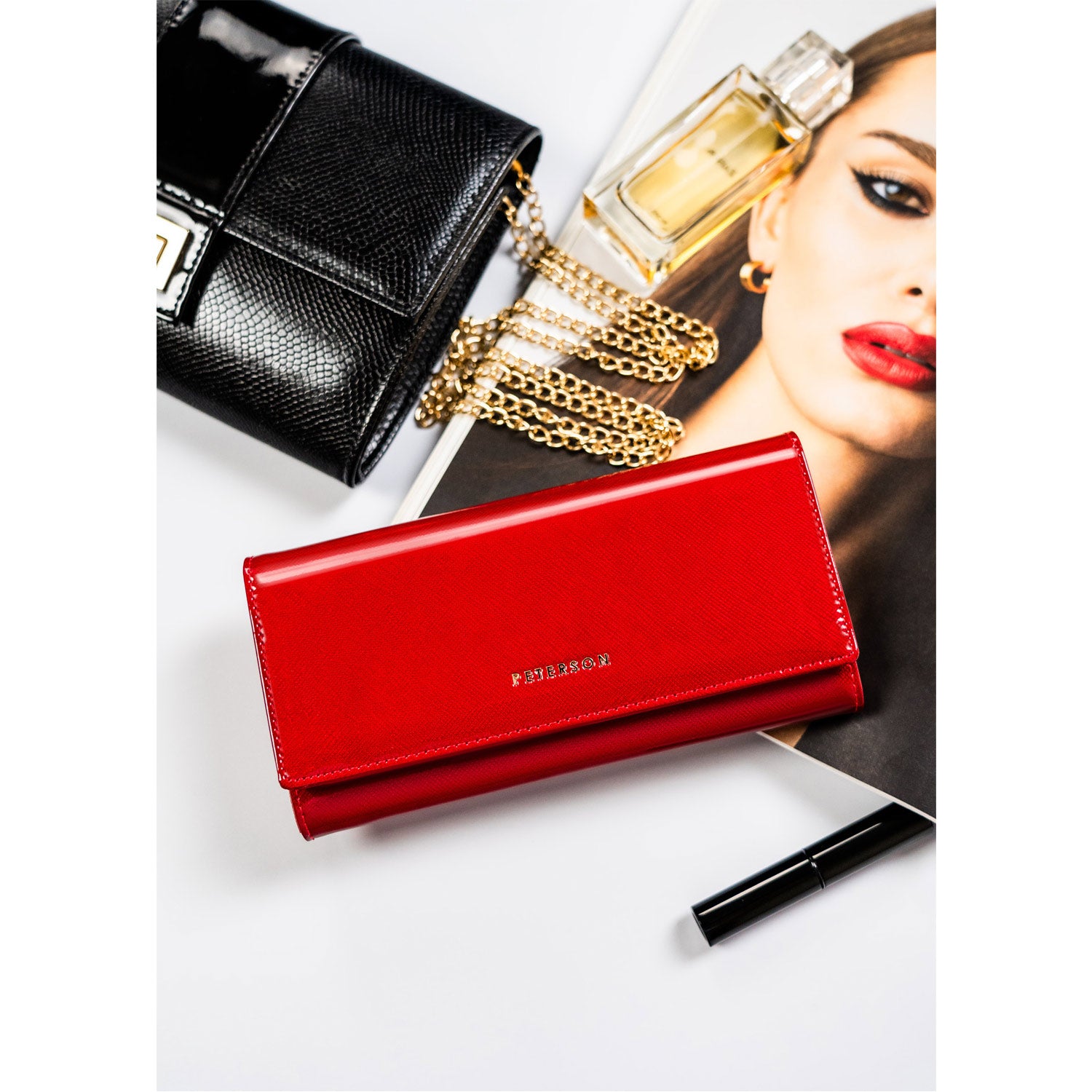 Īstas ādas sieviešu maks Peterson L135 D1578