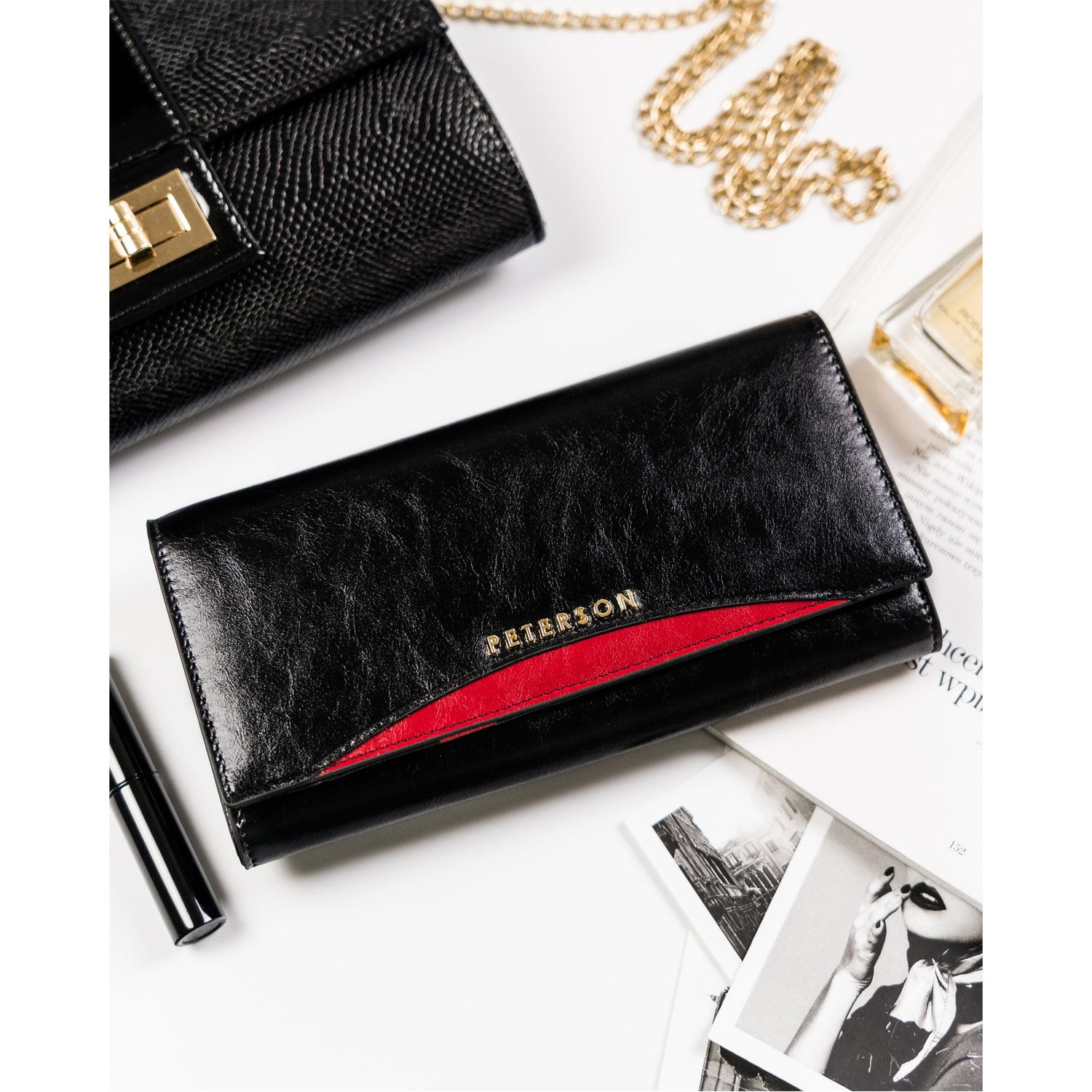 Īstas ādas sieviešu maks Peterson L143 D1569