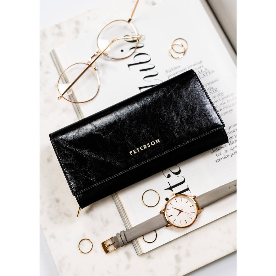 Īstas ādas sieviešu maks Peterson L164 D1546