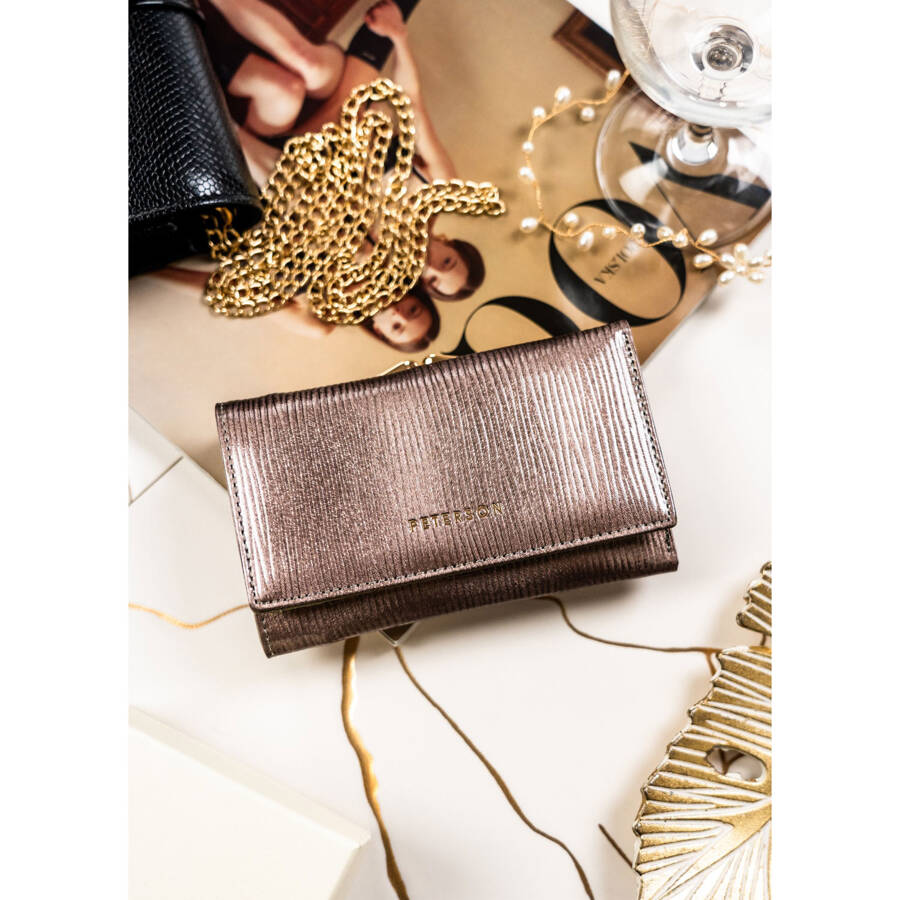 Īstas ādas sieviešu maks Peterson L197 D1510