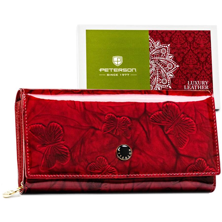 Īstas ādas sieviešu maks Peterson L242 D1459