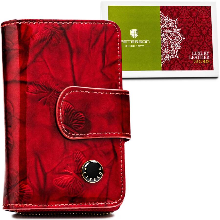 Īstas ādas sieviešu maks Peterson L245 D1456