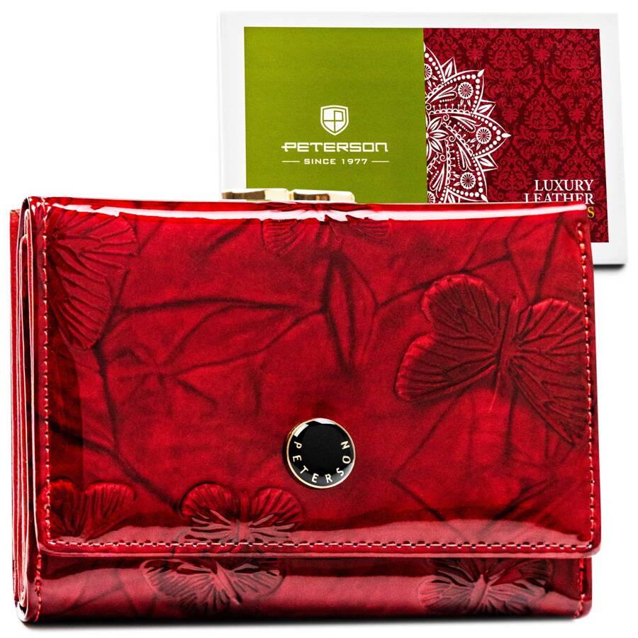 Īstas ādas sieviešu maks Peterson L248 D1453