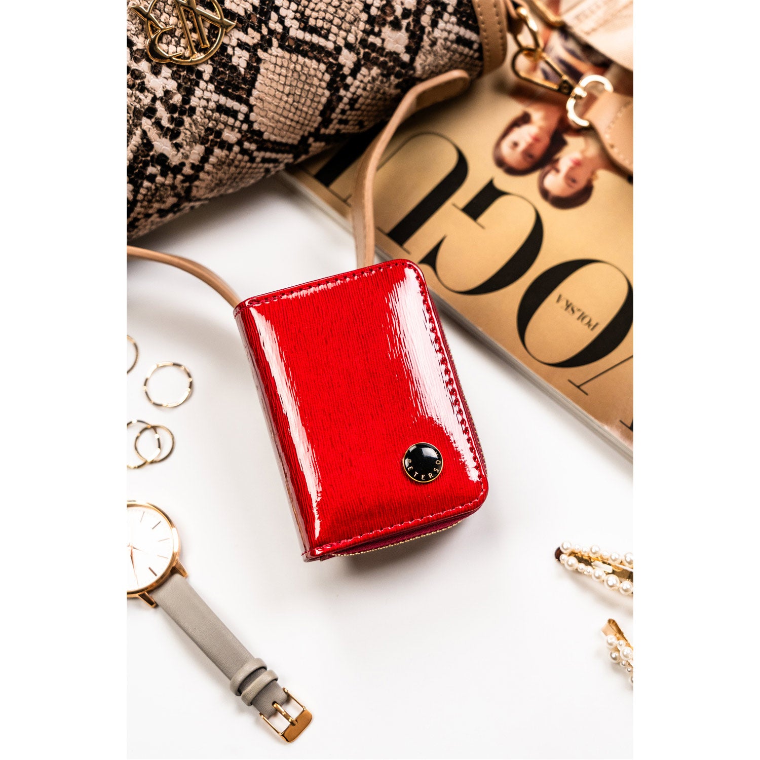 Īstas ādas sieviešu maks Peterson L264 D1435