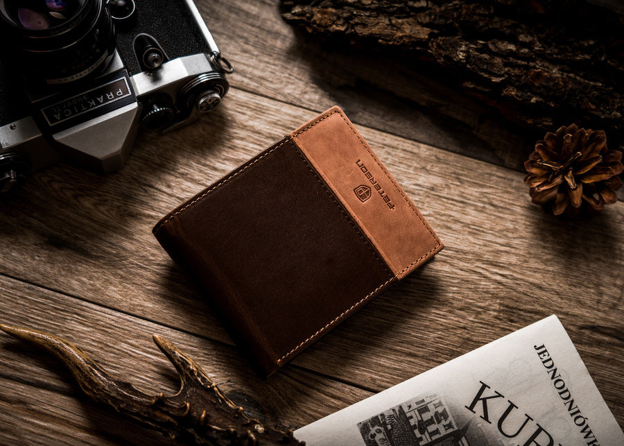 Īstas ādas vīriešu maks Peterson PT108 S1020