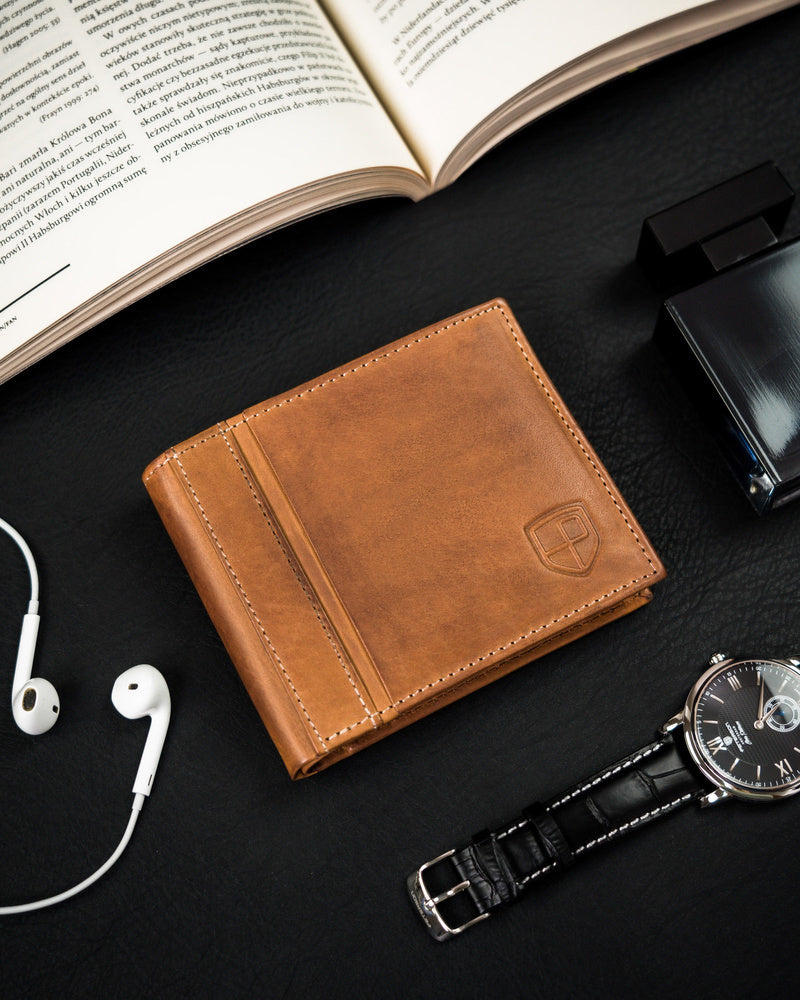 Īstas ādas vīriešu maks Peterson PT120 S1006