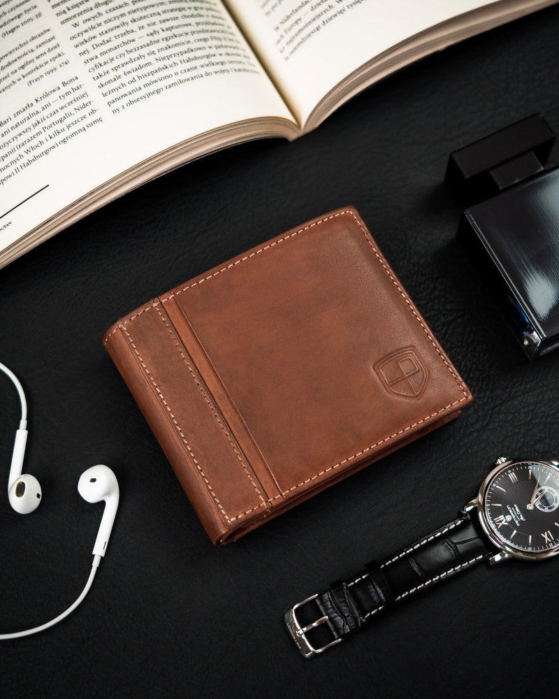 Īstas ādas vīriešu maks Peterson PT121 S1005