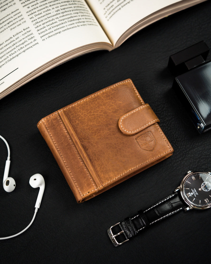 Īstas ādas vīriešu maks Peterson PT122 S1004