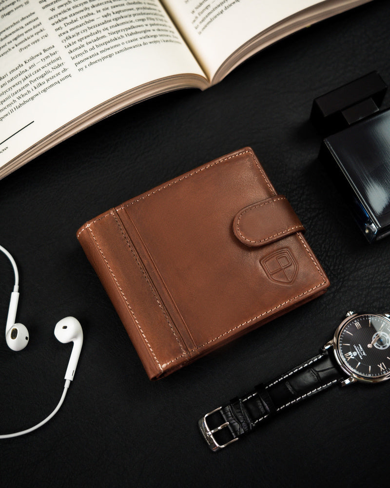 Īstas ādas vīriešu maks Peterson PT123 S1003