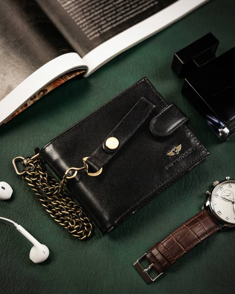 Īstas ādas vīriešu maks Peterson PT130 S995