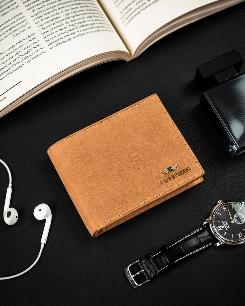 Īstas ādas vīriešu maks Peterson PT132 S993