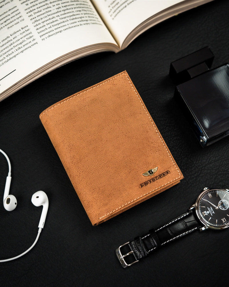 Īstas ādas vīriešu maks Peterson PT133 S992