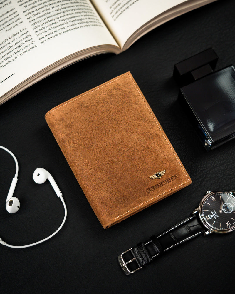 Īstas ādas vīriešu maks Peterson PT135 S990