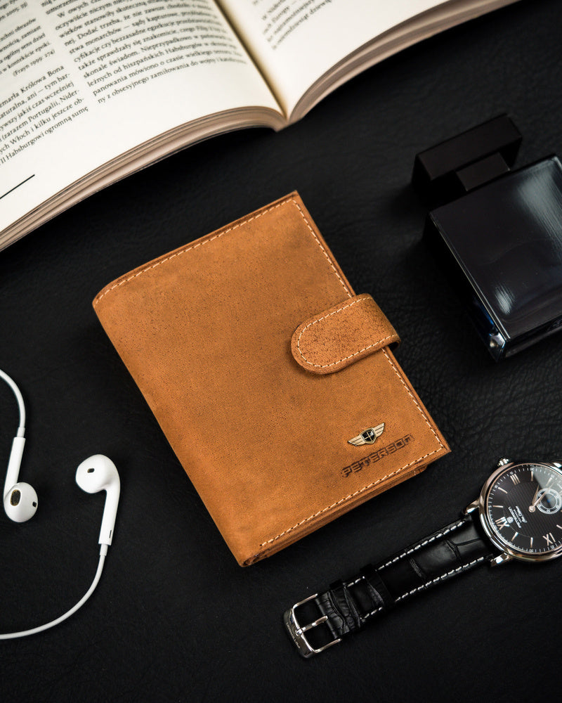 Īstas ādas vīriešu maks Peterson PT145 S979