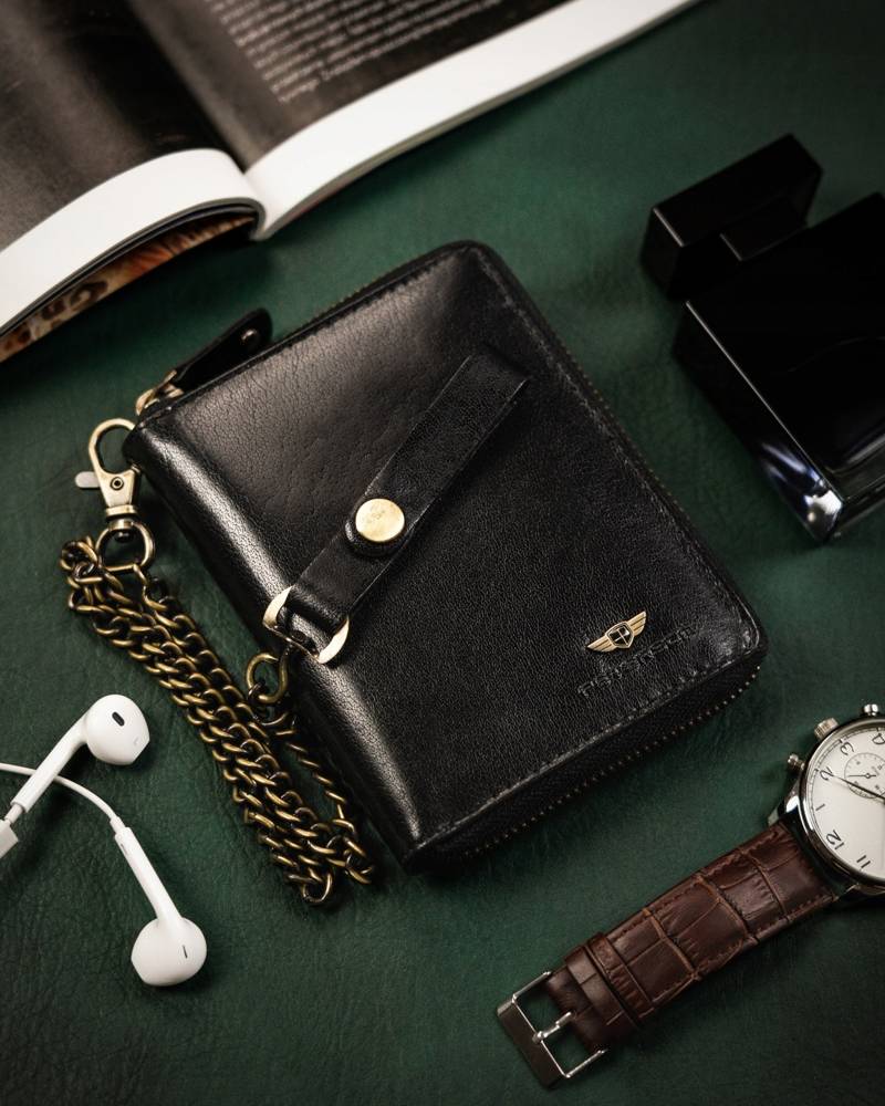 Īstas ādas vīriešu maks Peterson PT148 S976