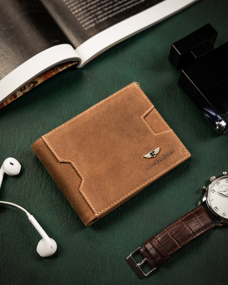 Īstas ādas vīriešu maks Peterson PT155 S968