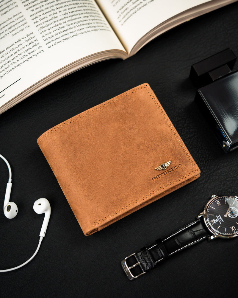 Īstas ādas vīriešu maks Peterson PT164 S958