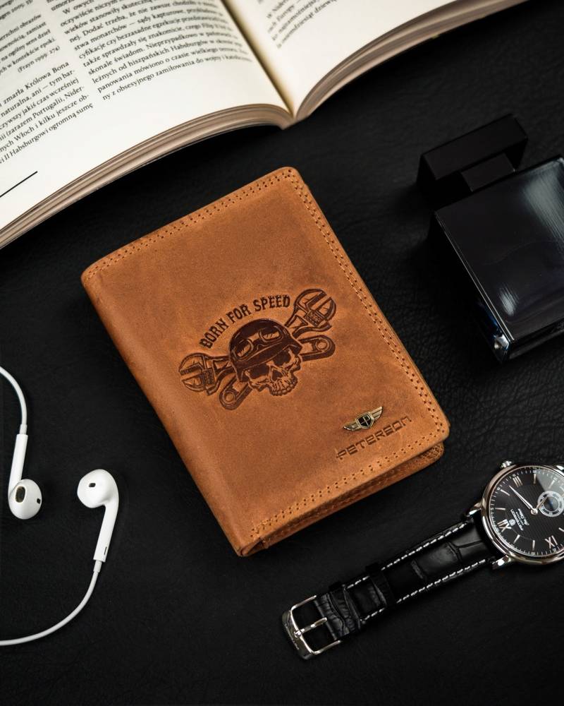 Īstas ādas vīriešu maks Peterson PT165 S957