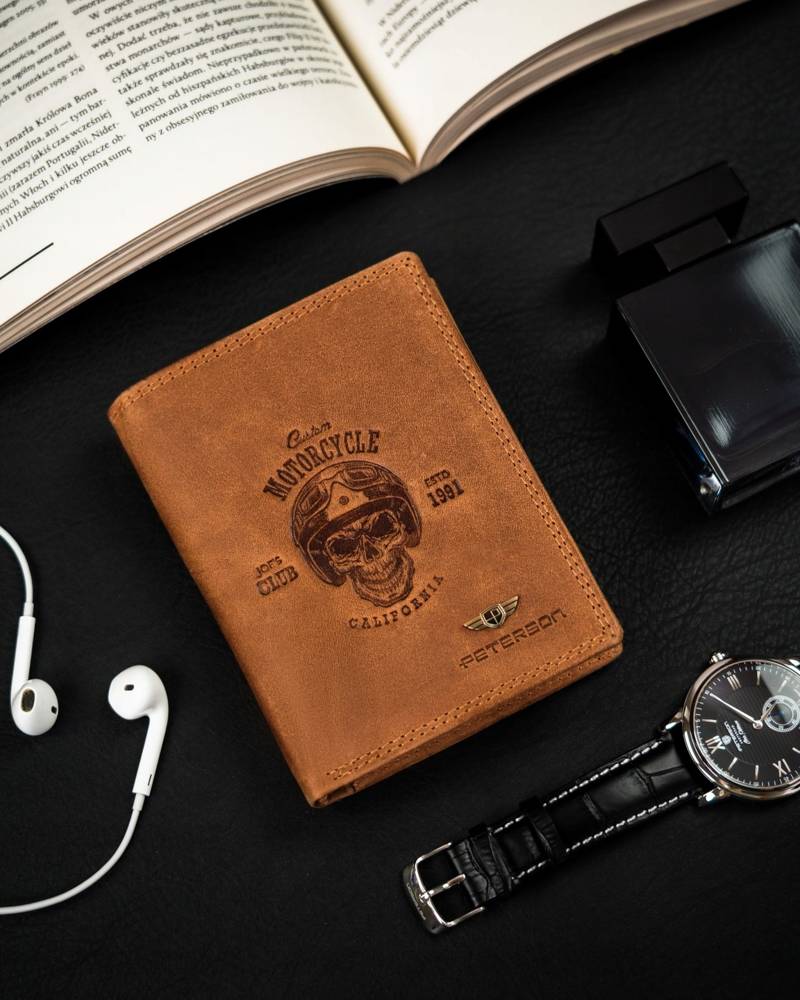 Īstas ādas vīriešu maks Peterson PT166 S956